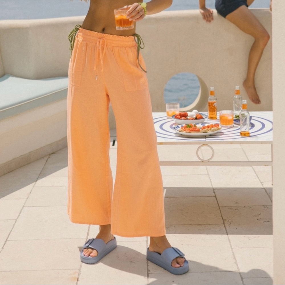 Cupshe Apricot Wide-Leg Pants